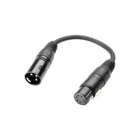 Adam Hall Cables 3 Star Serie - DMX Adapter XLR female 5 Pol auf XLR male 3 Pol 0, 2 m