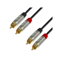 Adam Hall Cables 4 Star Serie - Audiokabel REAN 2 x Cinch male auf 2 x Cinch male 0, 3 m