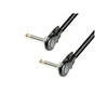 Adam Hall Cables 4 Star Serie - Instrumentenkabel mit extra flachen 6, 35 mm Mono-Winkelsteckern 1 m