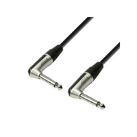 Adam Hall Cables 4 Star Serie - Instrumentenkabel REAN 6, 3 mm Winkelklinke mono auf 6, 3 mm Winkelklinke mono 0, 6 m