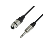 Adam Hall Cables 4 Star Serie - Mikrofonkabel REAN XLR female auf 6, 3 mm Klinke mono 6, 0 m