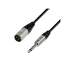Adam Hall Cables 4 Star Serie - Mikrofonkabel REAN XLR male auf 6, 3 mm Klinke mono 1, 5 m