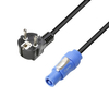 Adam Hall Cables 8101 PCON 0500 X - Netzkabel CEE 7/7 - Power Twist,  1, 5 mm²,  5 m