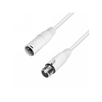 Adam Hall Cables K4 MMF 500 SNOW Mikrofonkabel REAN XLR male auf XLR female 5 m weiß