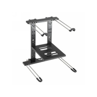 Adam Hall Stands SLT 006 B - Faltbarer Laptopständer mit Ablage schwarz