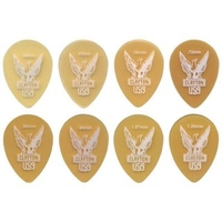 Clayton Plektrum Ultem Gold 0, 45 mm,  transparent-gold Small Teardrop