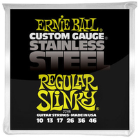ERNIE BALL Slinky Stainless E-Gitarren Saiten Satz 10-46