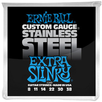ERNIE BALL Slinky Stainless E-Gitarren Saiten Satz 8-38