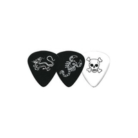 Fire&Stone Plektrum Fire&Stone Monster Picks Scorpion 351-Form,  schwarz