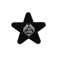 Fire&Stone Plektrum Fire&Stone Special Picks Stern-Pick. schwarz