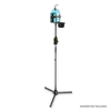 Gravity MS 43 DIS 01 B Höhenverstellbarer Desinfektionsmittelständer Dreibein mit Universal Halter Schwarz