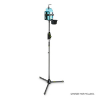 Gravity MS 43 DIS 01 B Höhenverstellbarer Desinfektionsmittelständer Dreibein mit Universal Halter Schwarz