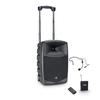 LD Systems ROADBUDDY 10 HS - Akkubetriebener Bluetooth-Lautsprecher mit Mixer,  Bodypack und Headset