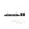 LD Systems U518 BPHH 2 Funkmikrofon System mit 2 x Bodypack und 2 x Headset beigefarben