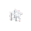 Showtec Milos Corner 90° apex down Corner 90° Apex Down FT30007
