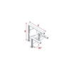 Showtec Milos Corner 90° apex up Corner 90° Apex Up FT30006