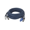 Showtec Powercon/XLR M - Powercon/XLR F 10m