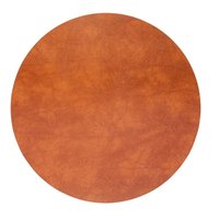 4er Spar-Set Lind DNA Circle Bull Tischset - cognac - Ø 24 cm