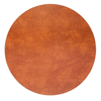 4er Spar-Set Lind DNA Circle Bull Tischset - cognac - Ø 30 cm