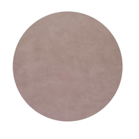 4er Spar-Set Lind DNA Circle Bull Tischset - warm grey - Ø 24 cm