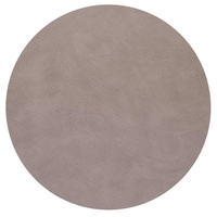 4er Spar-Set Lind DNA Circle Bull Tischset - warm grey - Ø 40 cm