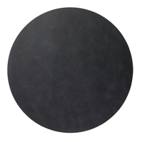 4er Spar-Set Lind DNA Circle Double Cloud Tischset - black/brown - Ø 30 cm