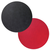 4er Spar-Set Lind DNA Circle Double Cloud Tischset - black/red - Ø 40 cm