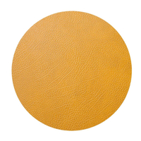 4er Spar-Set Lind DNA Circle Hippo Tischset - curry - Ø 30 cm