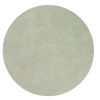 4er Spar-Set Lind DNA Circle Hippo Tischset - olive green - Ø 40 cm