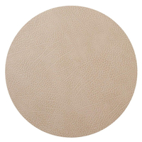 4er Spar-Set Lind DNA Circle Hippo Tischset - sand - Ø 30 cm