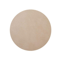 4er Spar-Set Lind DNA Circle Hippo Tischset - sand - Ø 40 cm