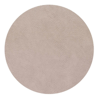 4er Spar-Set Lind DNA Circle Hippo Tischset - warm grey - Ø 30 cm