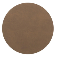 4er Spar-Set Lind DNA Circle Nupo Tischset - brown - Ø 24 cm