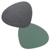 4er Spar-Set Lind DNA Double Curve Cloud Tischset - anthracite/pastel green - 37x44 cm