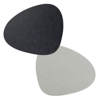 4er Spar-Set Lind DNA Double Curve Cloud Tischset - black/metallic - 37x44 cm