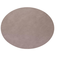 4er Spar-Set Lind DNA Double Oval Bull Tischset - warm grey/black - 35x46 cm