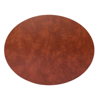 4er Spar-Set Lind DNA Oval Bull Tischset - cognac - 26x33 cm
