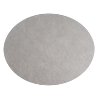 4er Spar-Set Lind DNA Oval Hippo Tischset - anthracite-grey - 35x46 cm