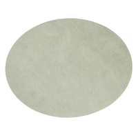 4er Spar-Set Lind DNA Oval Hippo Tischset - olive green - 35x46 cm