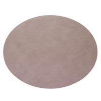 4er Spar-Set Lind DNA Oval Hippo Tischset - warm grey - 26x33 cm