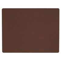 4er Spar-Set Lind DNA Square Nupo Tischset - dark brown - 35x45 cm