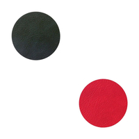 8er Spar-Set Lind DNA Circle Double Cloud Glasuntersetzer - black/red - Ø 10 cm