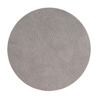 8er Spar-Set Lind DNA Circle Hippo Glasuntersetzer - anthracite-grey - Ø 10 cm