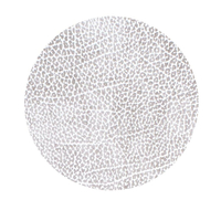 8er Spar-Set Lind DNA Circle Hippo Glasuntersetzer - white-grey - Ø 10 cm
