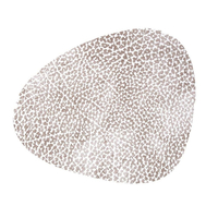 8er Spar-Set Lind DNA Curve Hippo Glasuntersetzer - white-grey - 11x13 cm