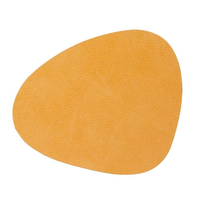 8er Spar-Set Lind DNA Curve Nupo Glasuntersetzer - burned curry - 11x13 cm