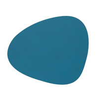 8er Spar-Set Lind DNA Curve Nupo Glasuntersetzer - petrol - 11x13 cm