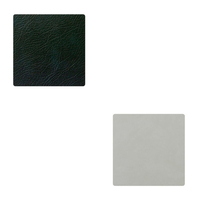 8er Spar-Set Lind DNA Double Square Cloud Glasuntersetzer - black/metallic - 10x10 cm