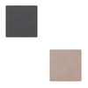8er Spar-Set Lind DNA Double Square Nupo Glasuntersetzer - anthracite/light grey - 10x10 cm