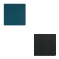 8er Spar-Set Lind DNA Double Square Nupo Glasuntersetzer - dark blue/black - 10x10 cm